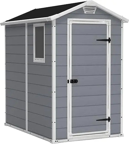 Manor 4x6 Resin Outdoor Storage Shed Kit-Perfect