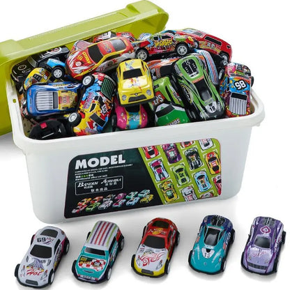 20/30/50Pcs Mini Car Set Inertia Pull Back Cars