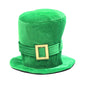 Saint Patricks Day Top Hat Holiday Fake Beard Green