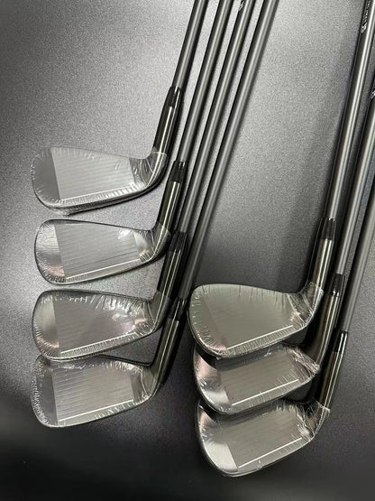 2024 New Brand Black Golf Irons Set P 790 456789p with Shaft and Grip P790 Golf Club Iron set 7pcs Head Cover Free Shipping