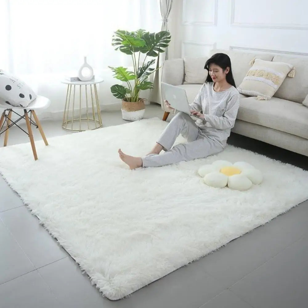 VIKAMA Tie-Dye Plush Carpet Living Room Decoration Soft Fluffy