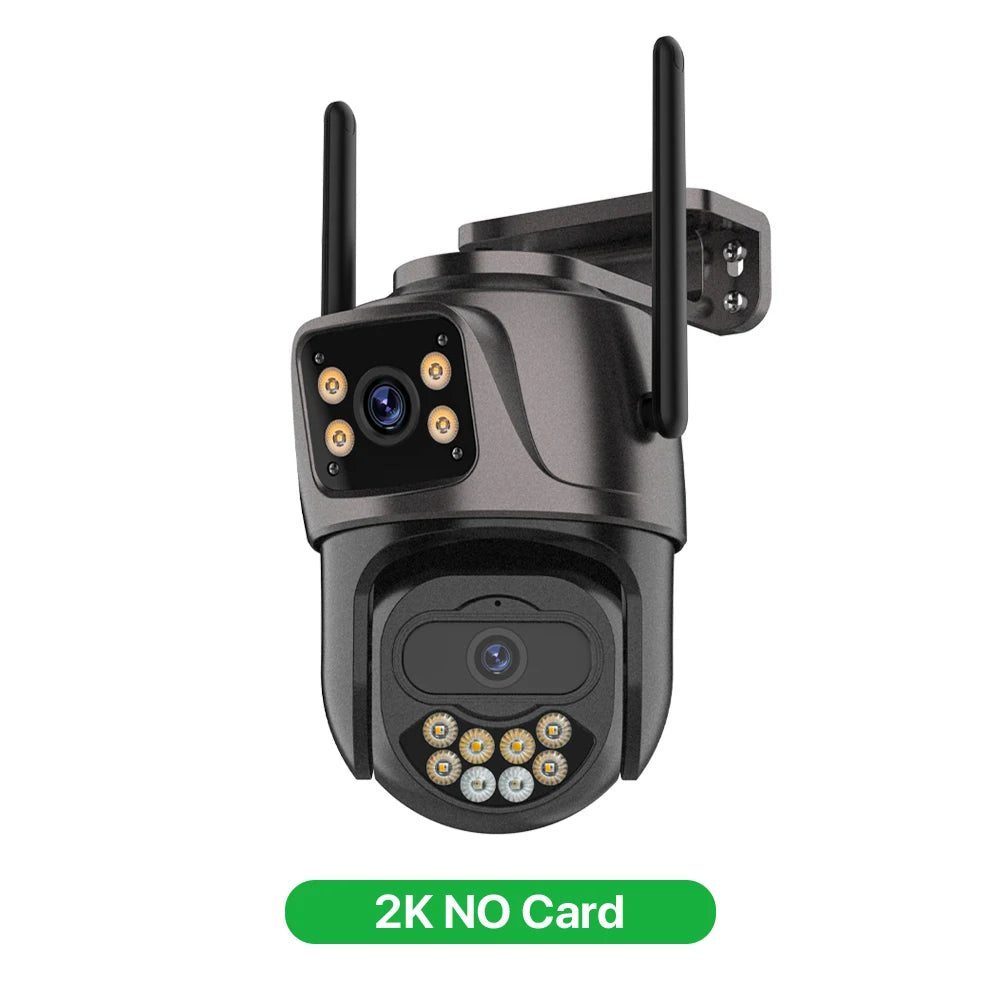 6K 9MP HD IP Camera Outdoor Three-Lens External