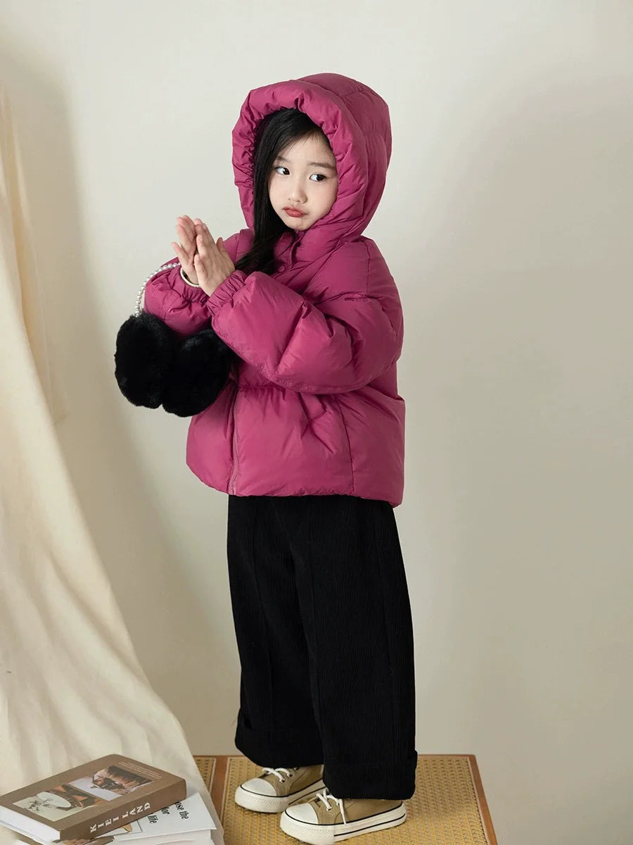 Winter Kids Warm Down Coats Autumn Children Cotton-Padded J