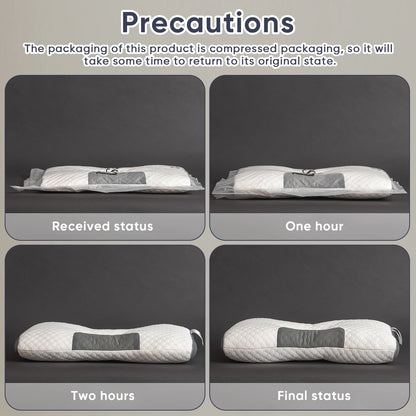 2pcs Massage Neck Pillows Adjustable Ergonomic Orthopedic