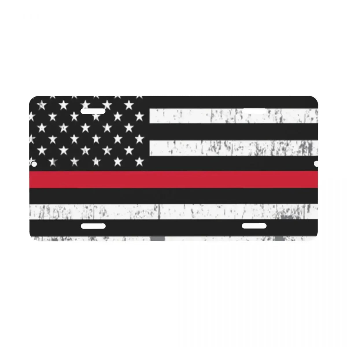 American Flag Bald Eagle Metal License Plate