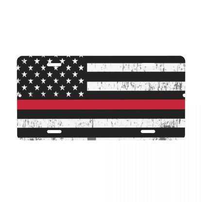 American Flag Bald Eagle Metal License Plate
