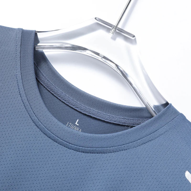 CHRLCK Men's Running Quick Drying T-shirts Breathable