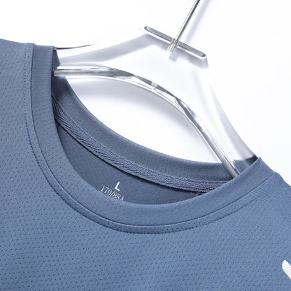 CHRLCK Men's Running Quick Drying T-shirts Breathable