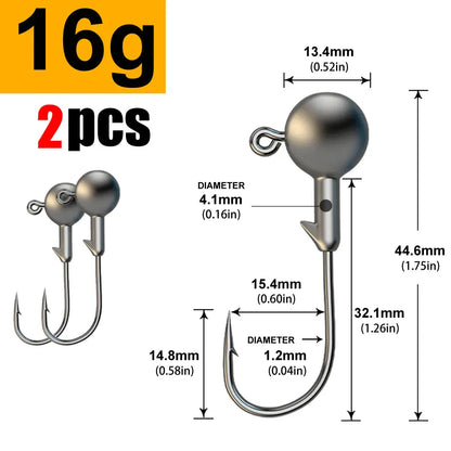 JYJ 1g  5g jig head hook for fishing tackle ,rig soft worm
