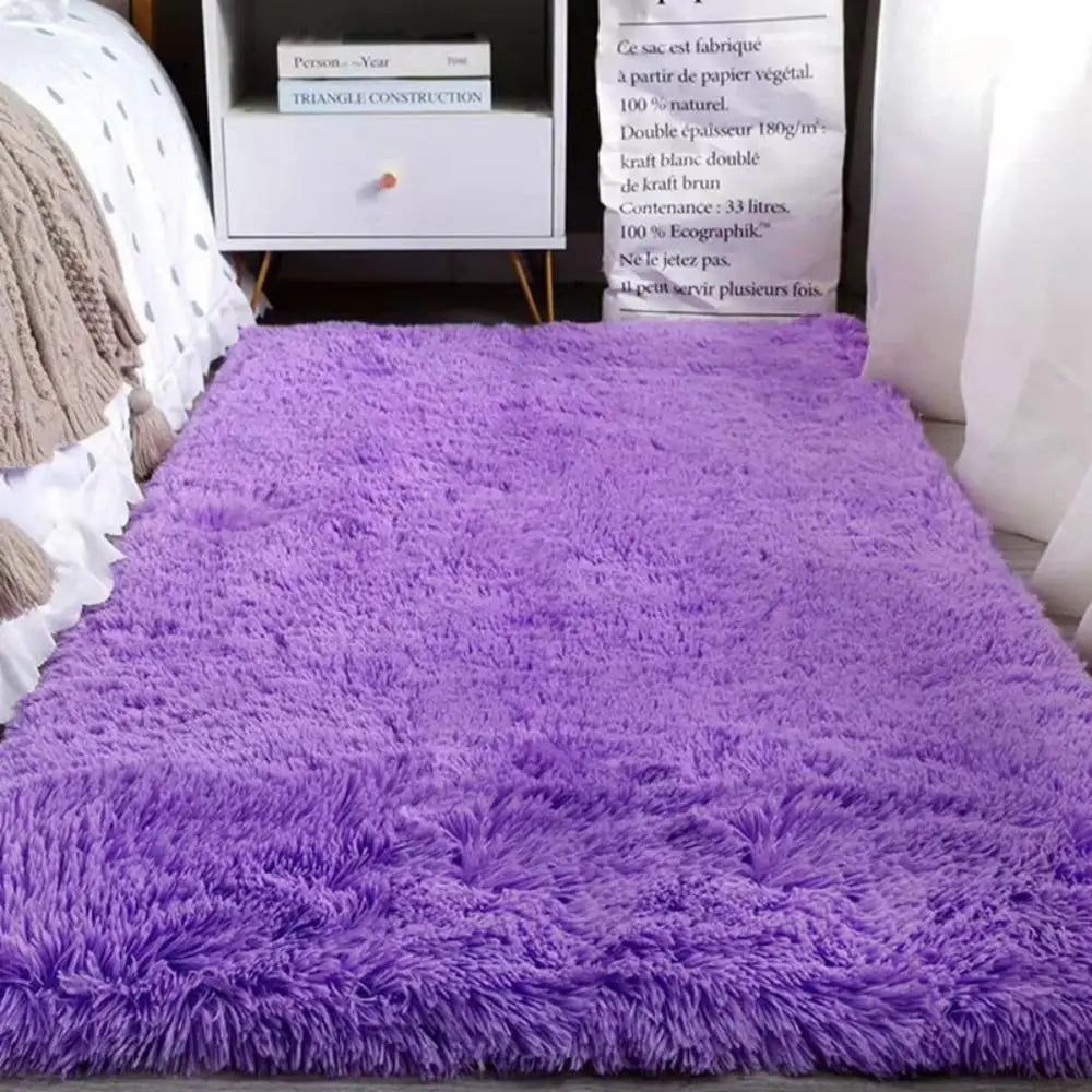 VIKAMA Tie-Dye Plush Carpet Living Room Decoration Soft Fluffy