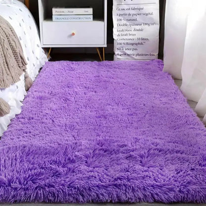 VIKAMA Tie-Dye Plush Carpet Living Room Decoration Soft Fluffy