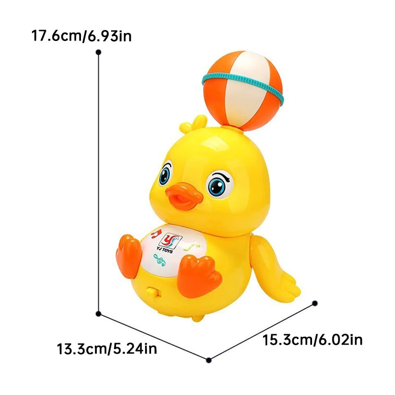 Electric Top Ball Duck Toy with 360 Degree Rotation Colorful
