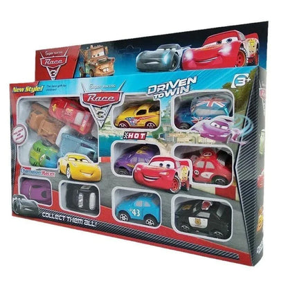 12pcs/Set Disney Pixar Cars Lightning Mcqueen Jackson Storm