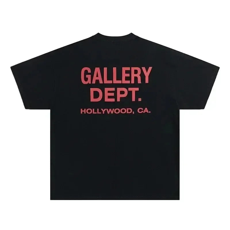 Vintage High Street T-shirt Gallery Printed Shirt Fashion Letter Printed