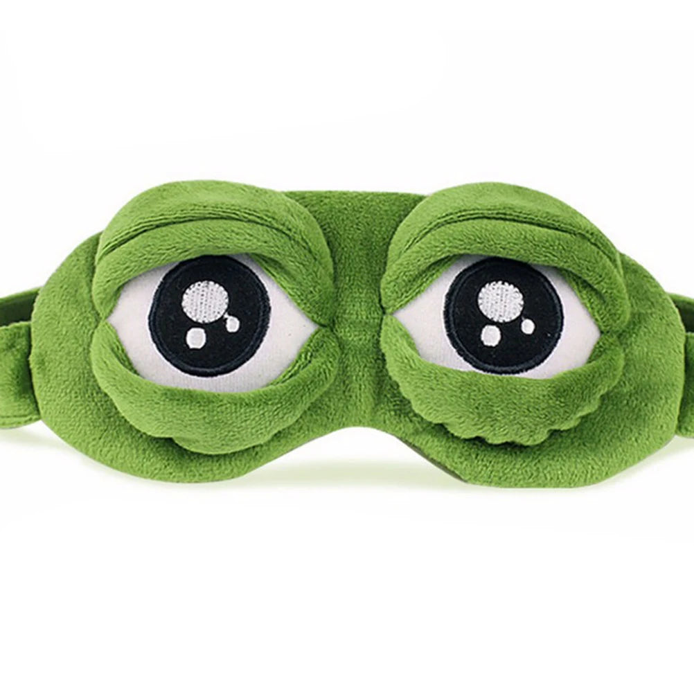 3D Sad Frog Sleep Mask Natural Sleeping Eyeshade
