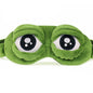 3D Sad Frog Sleep Mask Natural Sleeping Eyeshade