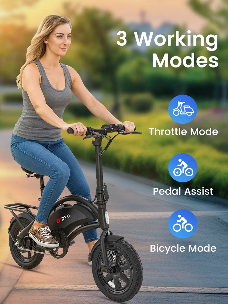 DYU D3F-MINI Electric Bicycle Peak 500W Motor