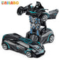 Transformable Robot Sports Car Toys, No Batteries, Educational Kids Gift,