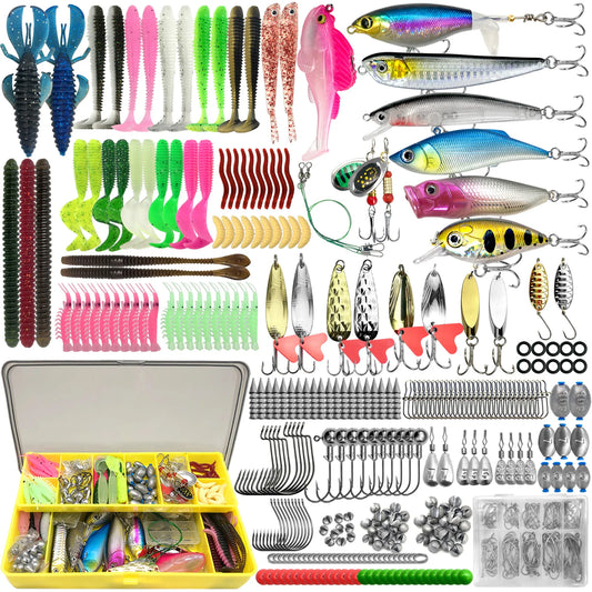 Fishing 83/133/193/239/409pcs Fishing Lure Kit For