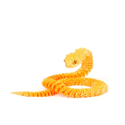 3D Printed Snake Decoration Colorful Model 3D