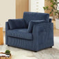 Modern Corduroy Accent Chairs, 38 W Comfy Armchair