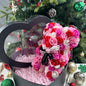 25cm Artificial Teddy Rose Flower Bear with Box Romantic