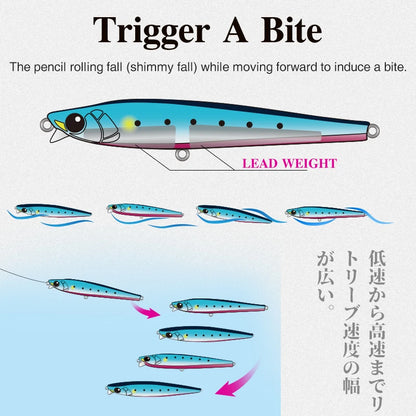 TSURINOYA Short Lip Sinking Pencil AIRAZOR 85S 105S
