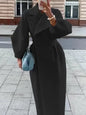 Winter Coat For Women Fashion Solid Loose Lapel