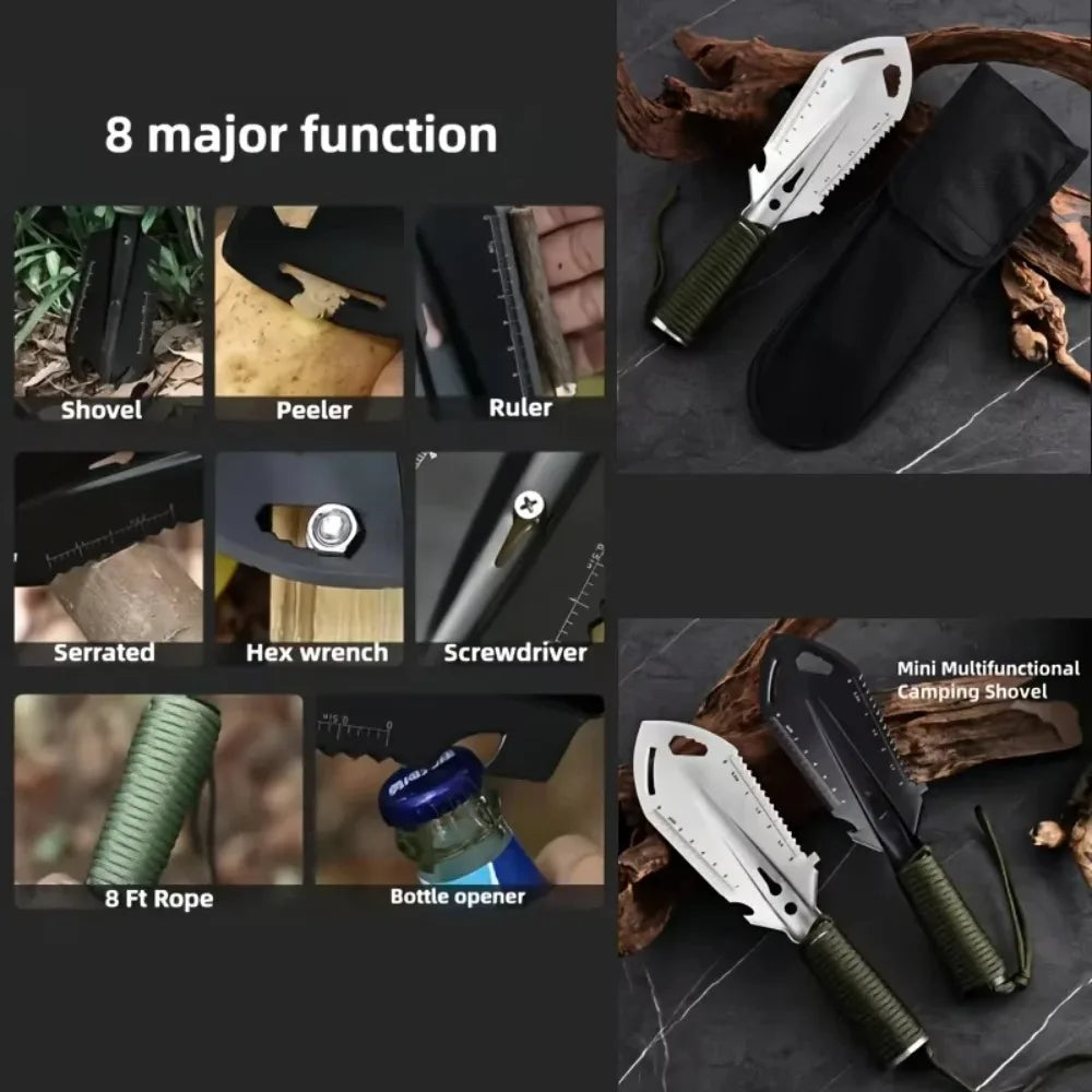 Camping Shovel Survival Equipment, Multifunction Outdoor
