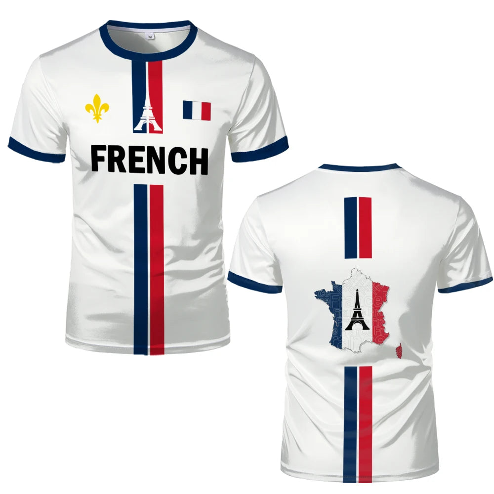 France Football Jersey Summer Sports Breathable