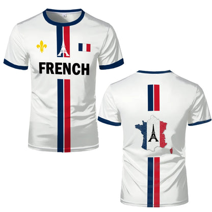 France Football Jersey Summer Sports Breathable