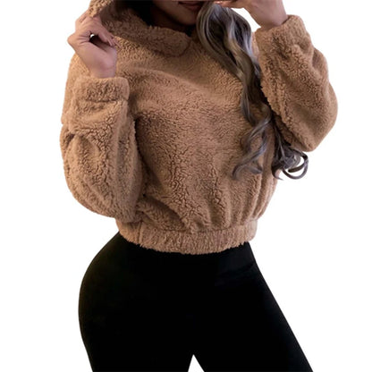 Winter Korean Fashion Bear Ears Cute Loose Hoodi\y