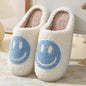 Smiley Face Cotton Slippers Women's Indoor Home