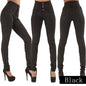 Women Narrow Straight Leg Slim Wrap Hips Jeans Lady Vintage