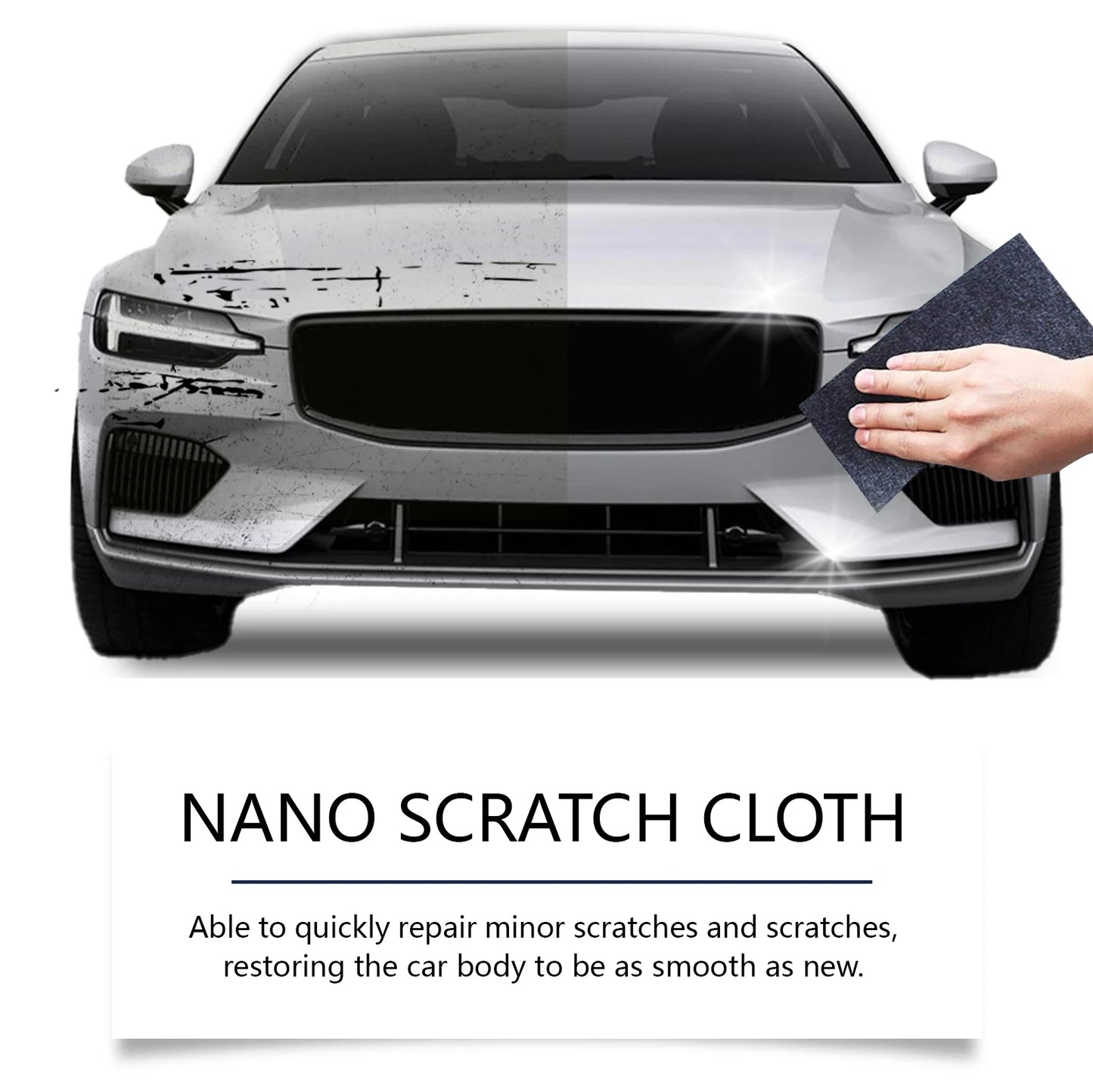 Car Scratches Nano Cloth Car Nano Sparkle Cloth Easily Repair Paint