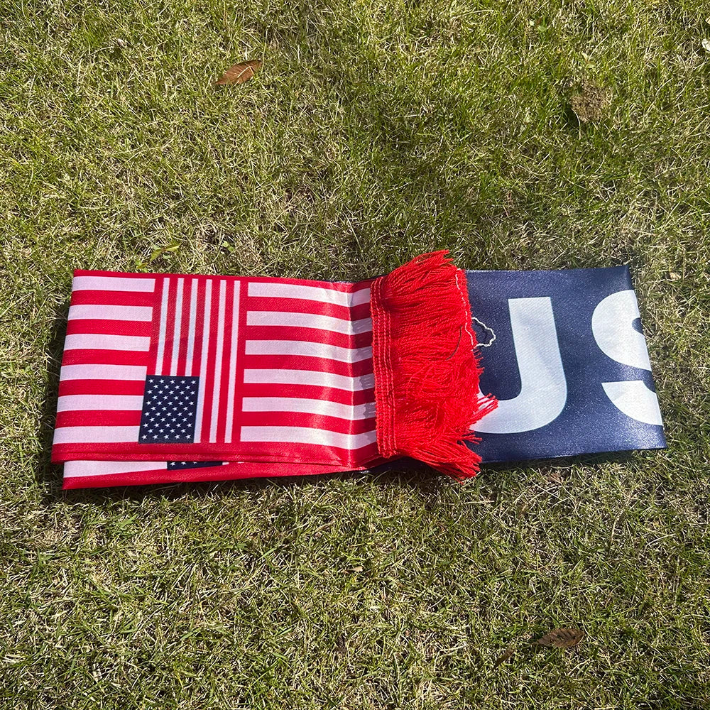 2026 American Scarf 14x135cm Double-sided Printed