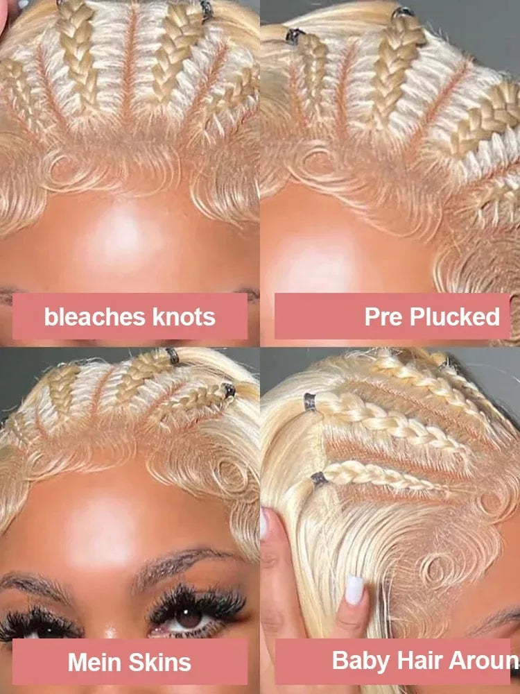 30 40 Inch 613 Honey Blonde 13x6 HD Body Wave