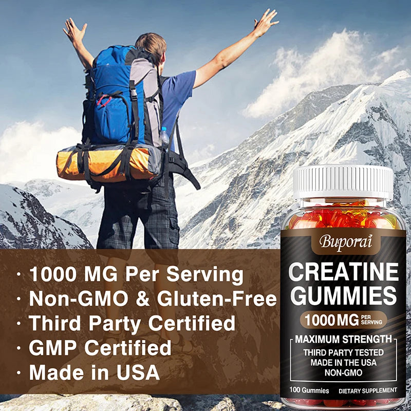 Creatine Monohydrate Gummies - Boost Energy, Build Muscle
