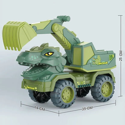 Boys Car Toys Dinosaur Truck Transport Carrier Vehicle Dino Animal