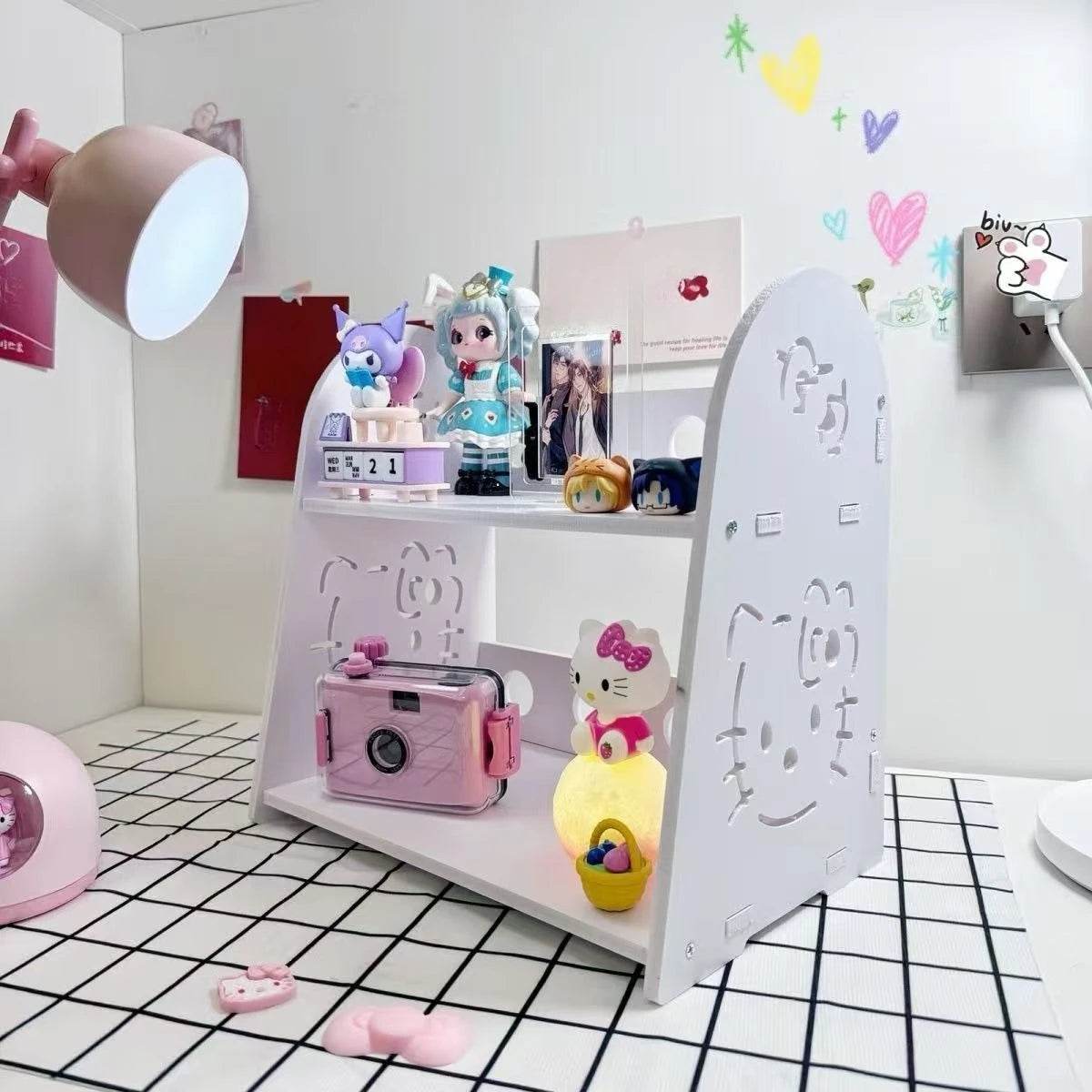 Kawaii HelloKitty storage rack,