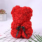 25cm Artificial Teddy Rose Flower Bear with Box Romantic