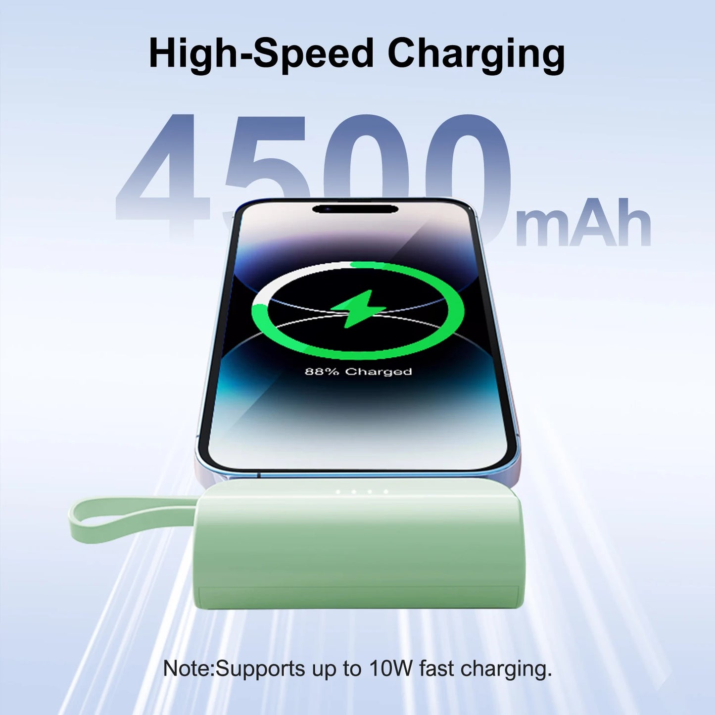 Mini Power Bank Portable 4500mAh Power Phone Charger