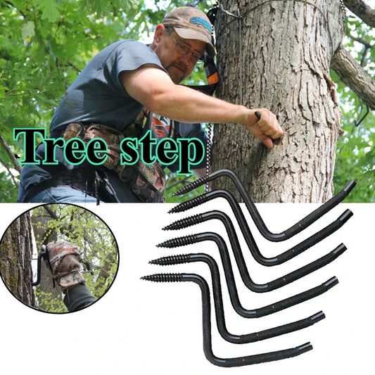 Screw in Tree Climbing Steps 4 Inch Non-Slip Rolling