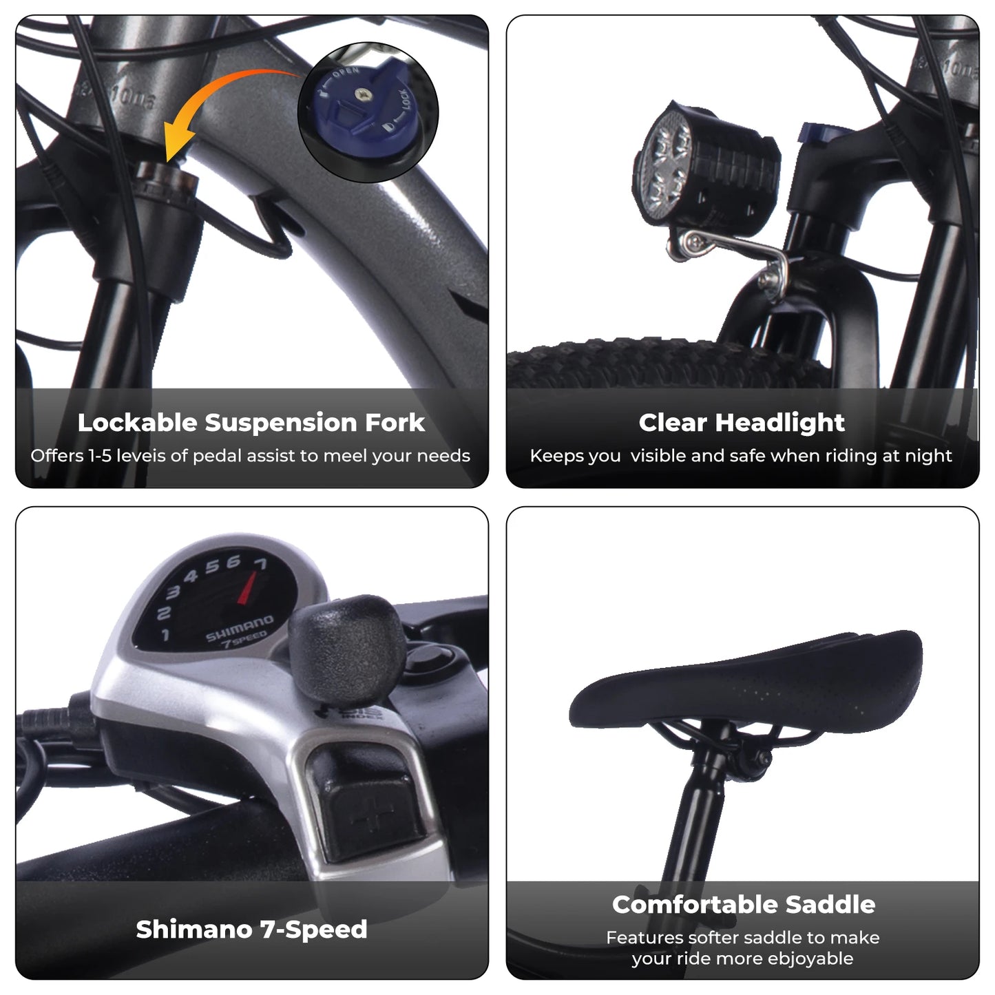 Electric Bike for Adults, 26" Electric Mountain Bike