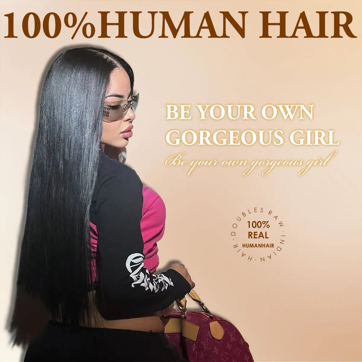 40 50 Inch Straight Human Hair Wig 13x6 HD Lace Frontal