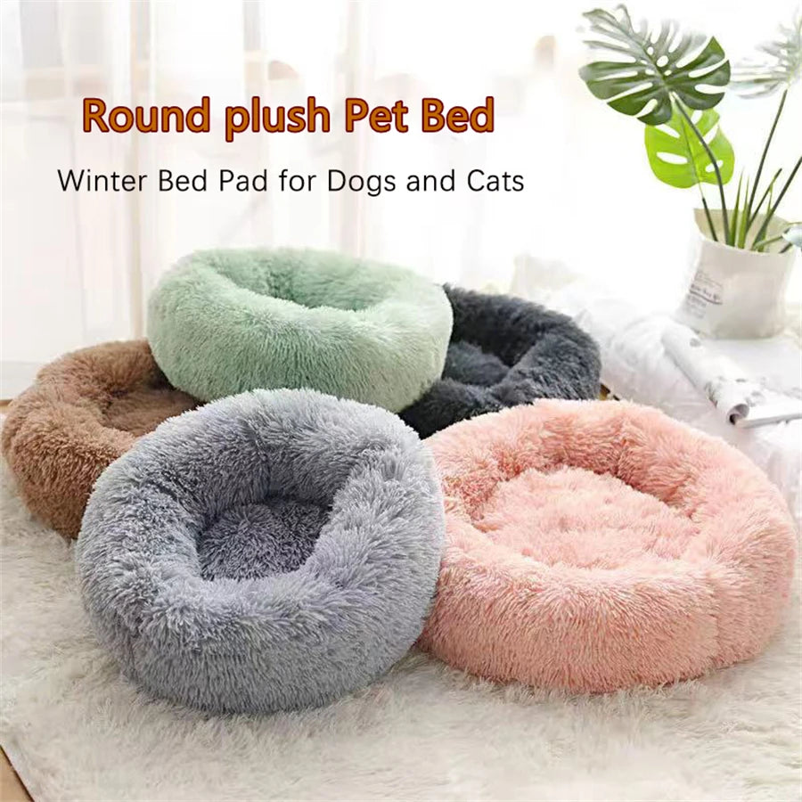 Soft Pet Cat Bed Pad Plush Warm Faux Fur dog