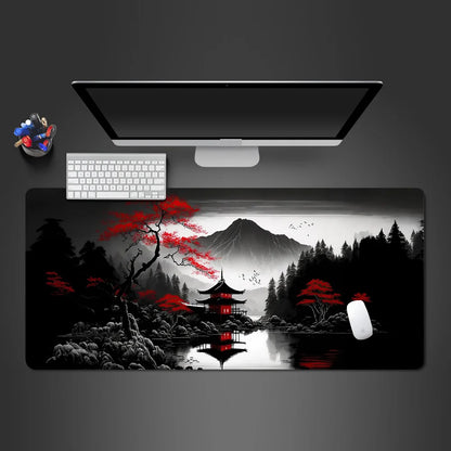 Mouse Pad sakura landscape desk accessories Mat Gamer
