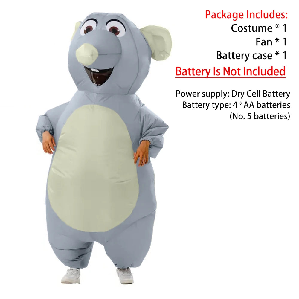 Inflatable Mouse Costume for Adult Blow Up Mouse Style