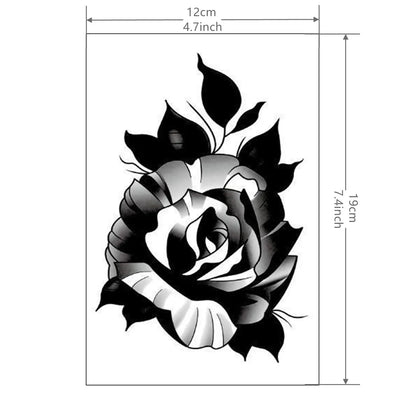 1 Sheet Hand Flower Tattoo Sticker Waterproof Lasting