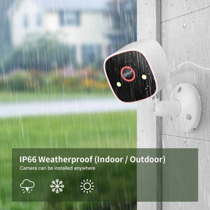 Jennov Outdoor/Indoor Security Cameras 2K HD Wireless WiFi